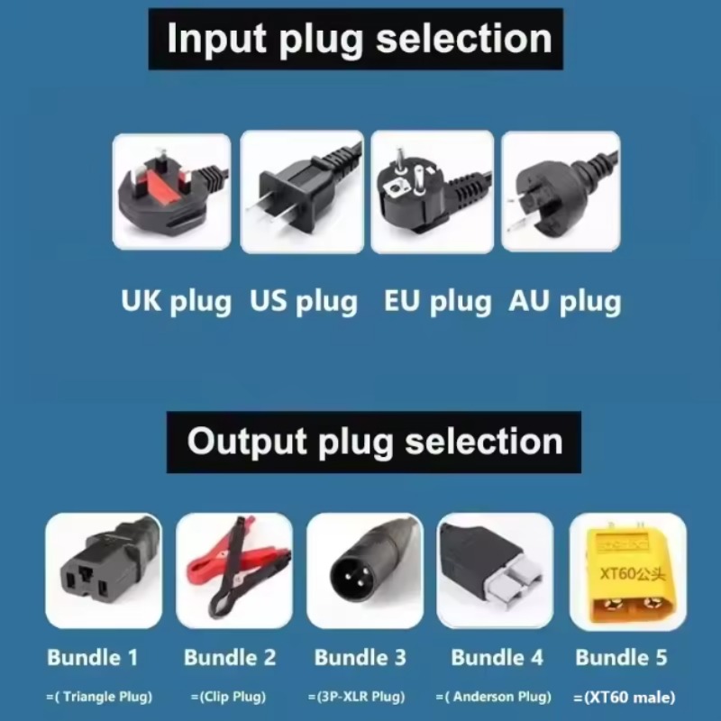 84V 20A Smart Charger - 72V 2-8A 2-9.5A 2-15A 2-20A Aluminum