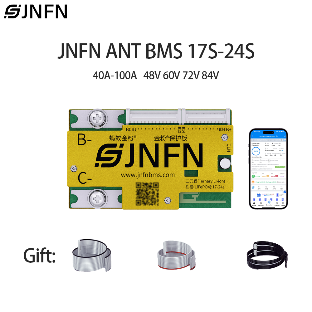 84V 50A Smart Bms Bluetooth - JNFN ANT Smart BMS 17-24S 60V
