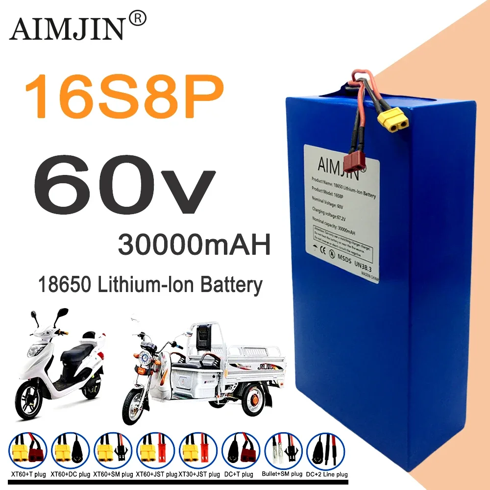 60V 50Ah Electric Scooter Battery - 16S8p 1000-3000W Brand New Lithium Battery