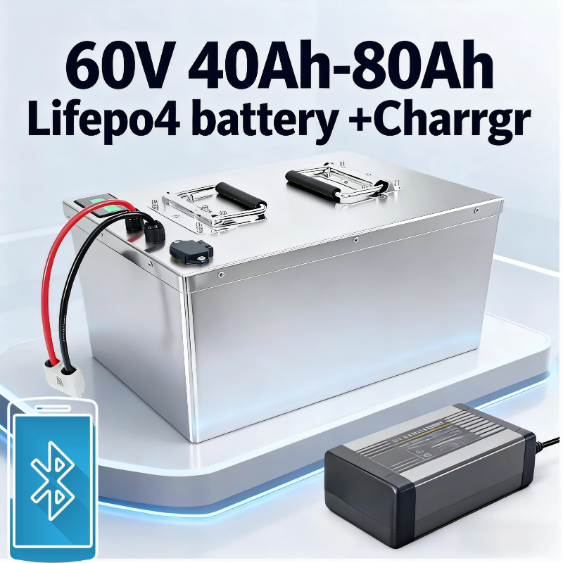 60V 50Ah Electric Scooter Battery - 60V LiFePO4 Battery 40Ah 50Ah 60Ah