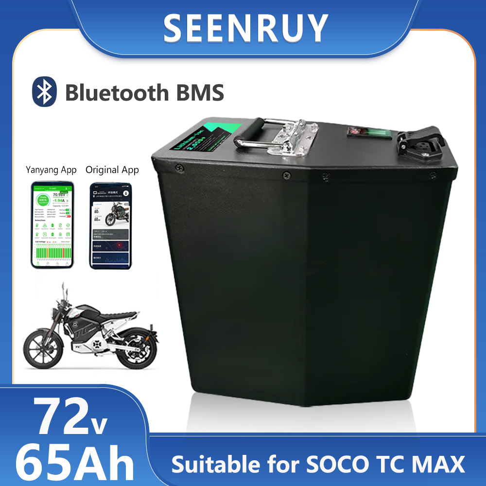 72V 40Ah Lifepo4 Battery Pack - Seenruy Super SOCO Battery 72V 65AH