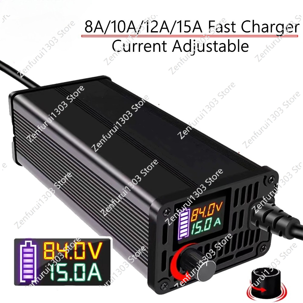 72V 15A Fast Charger - 10A 15A 24V 48V 58.4V 72V