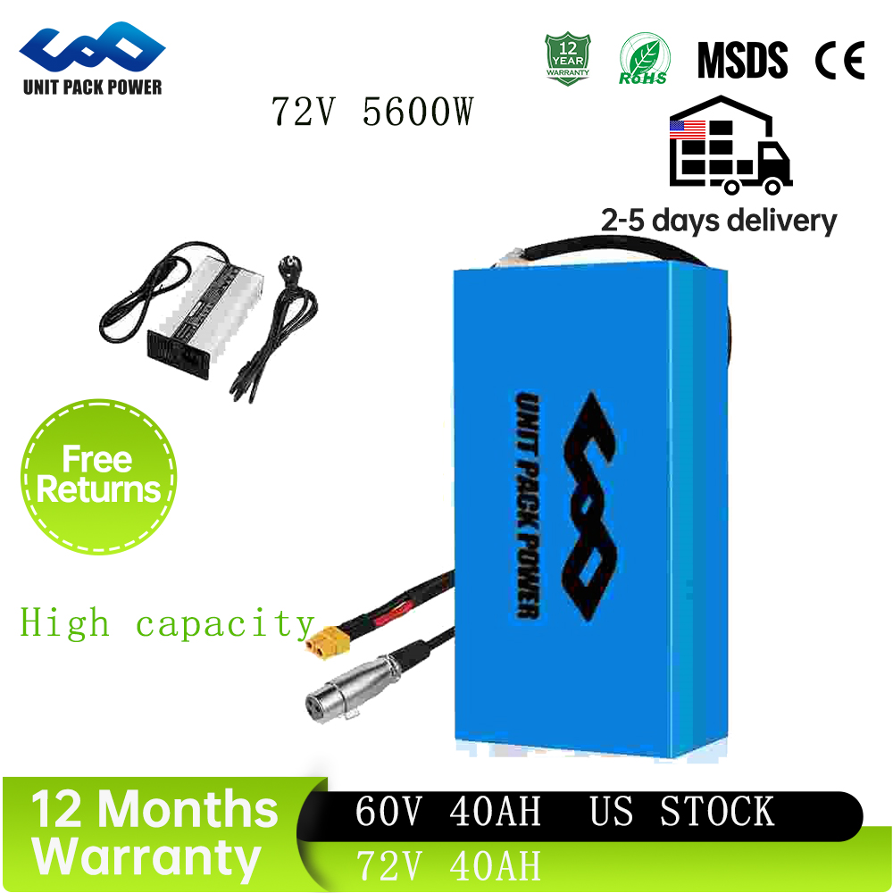 72V 40Ah Lifepo4 Battery Pack - 48V 40Ah 60V 72V Ebike Batteri