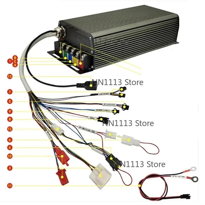 72V 100A 5000W Hall Sensor Sin - 72V 100A Sabvoton Controller 评论和价格