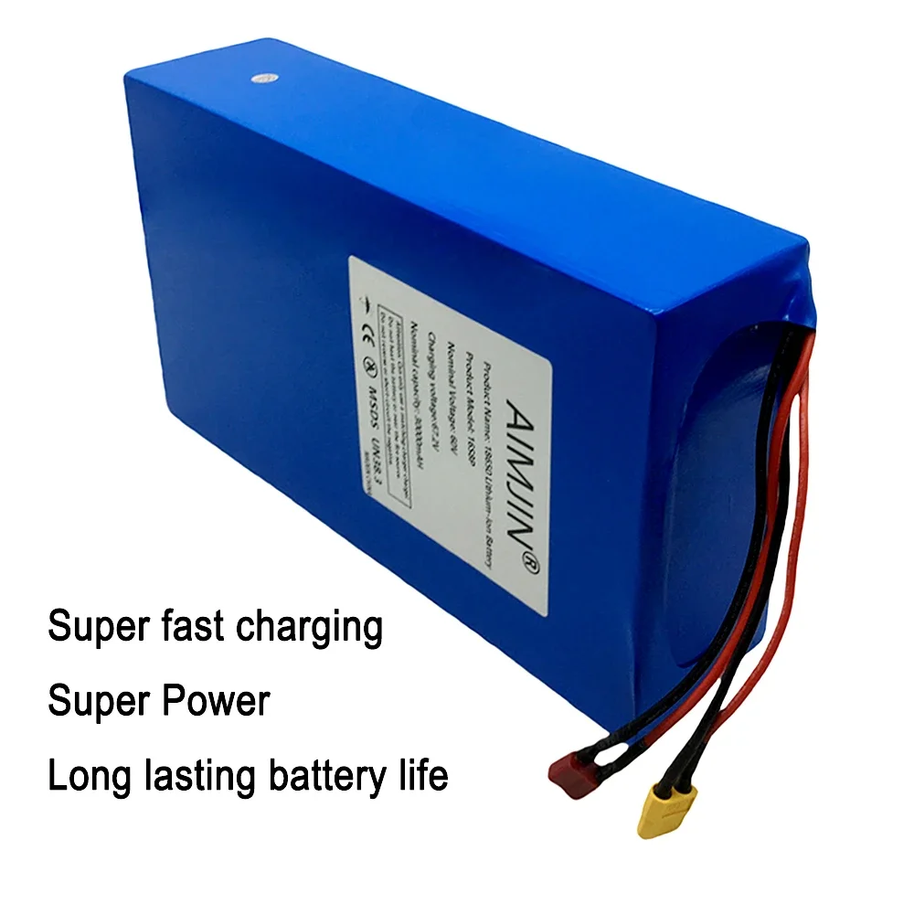 16S8p 1000-3000W Brand New Lit - 60V 50Ah Electric Scooter Battery 评论和价格