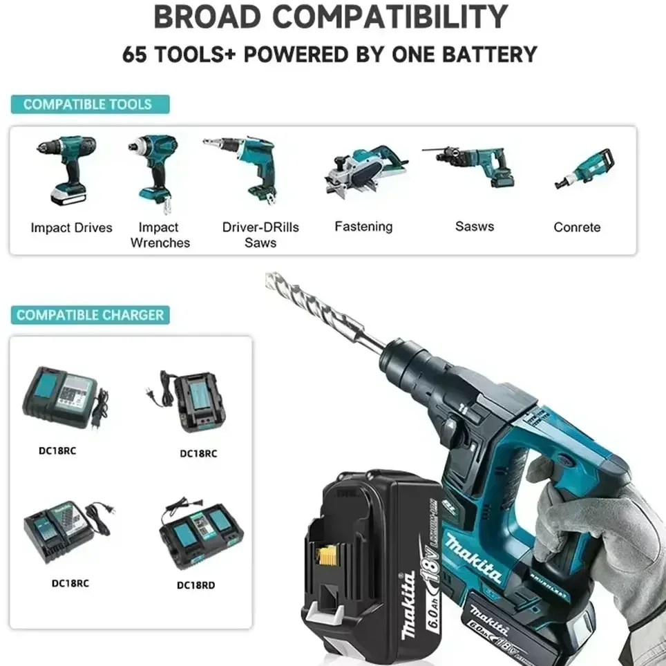 Hot Sale! Makita 18V 6.0Ah LXT - 60V 50Ah Electric Scooter Battery 评论和价格