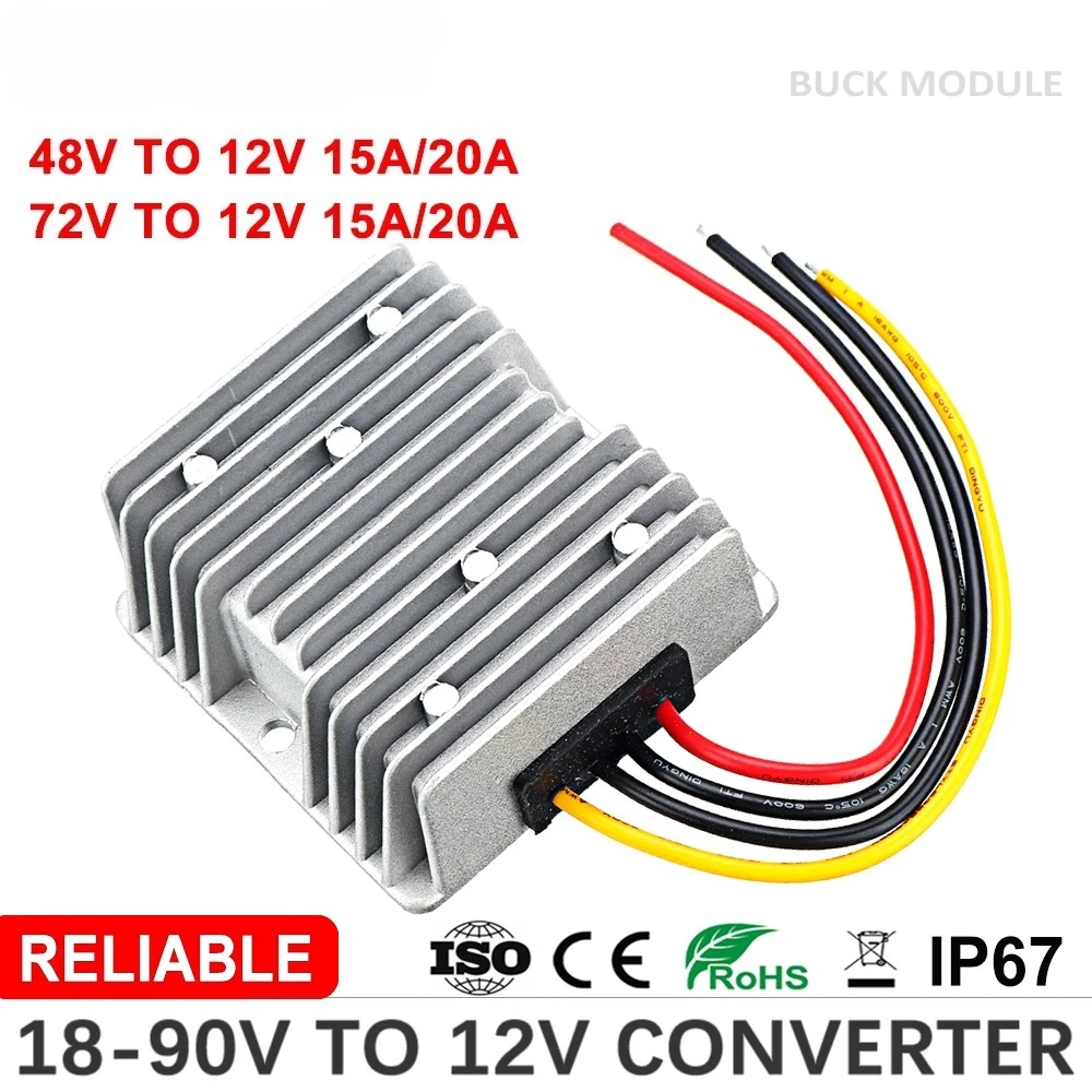 20-90V to 12V 5A 10A 15A 20A D - 72V 15A Fast Charger 评论和价格