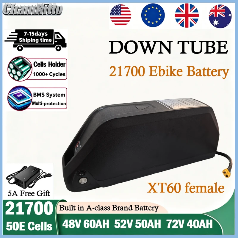 48v 52v 25ah 30ah 40ah 50ah 60 - 72V 50Ah 21700 Lithium Battery 评论和价格