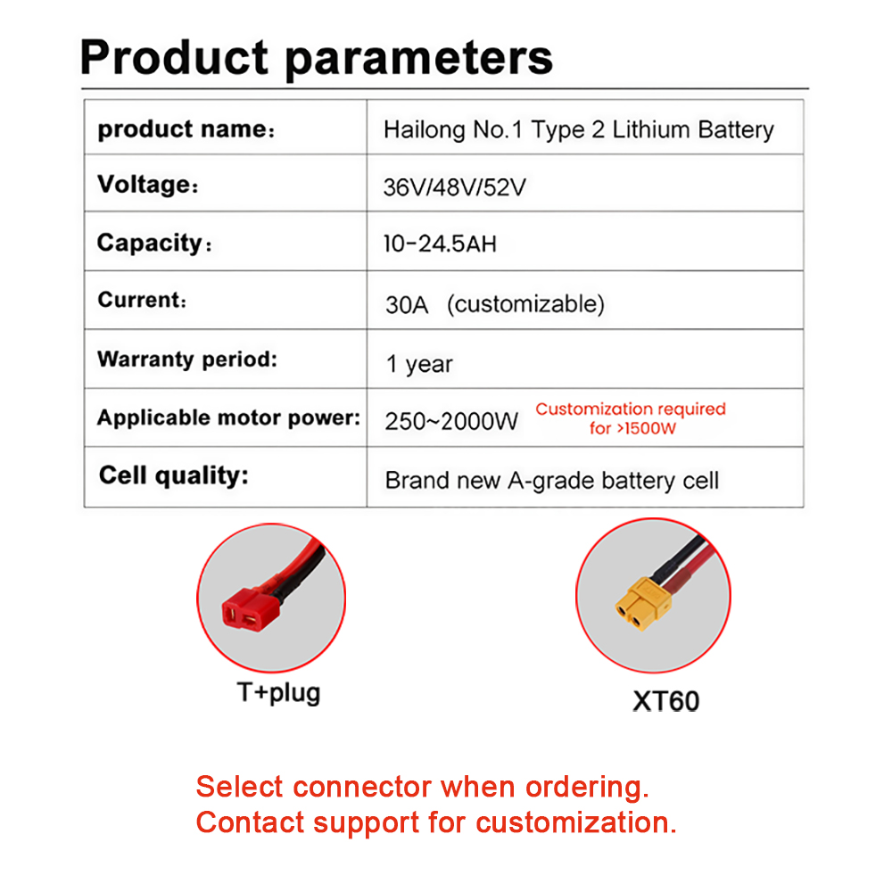 Hailong Electric Bike Battery  - 60V 50Ah Electric Scooter Battery 评论和价格