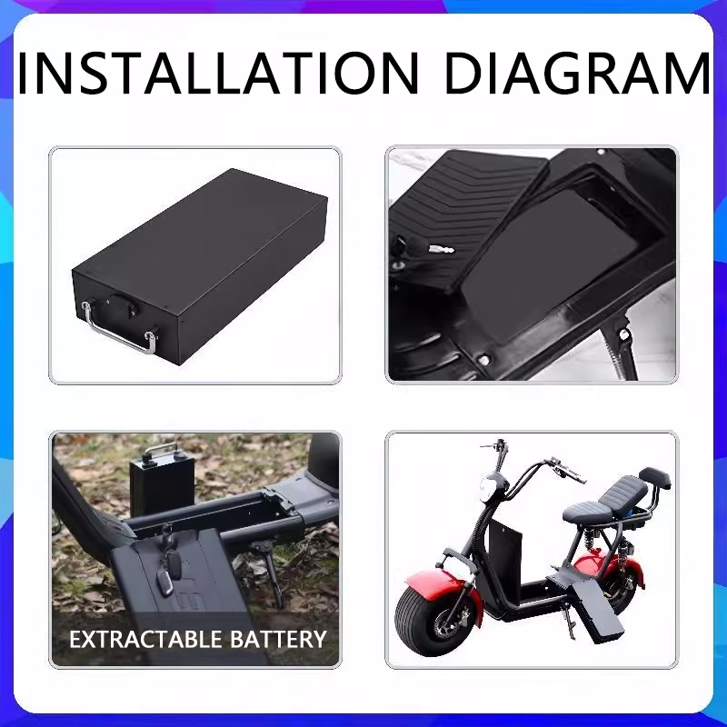 For Harley batteries 60V 20AH  - 60V 50Ah Electric Scooter Battery 评论和价格