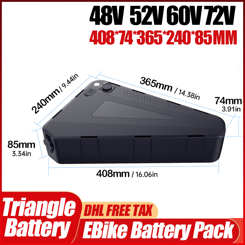 Electric Bicycle 36v 48v 52v 2 - 72V 50Ah 21700 Lithium Battery 评论和价格